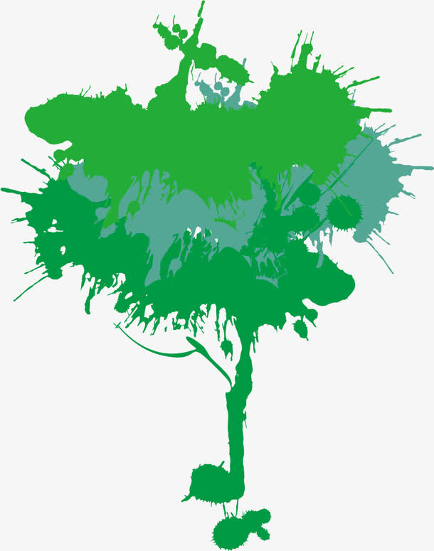 环保创意装饰树免抠