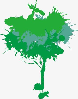 环保创意装饰树免抠