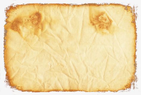 泛黄旧皱纹纸免抠