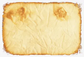 泛黄旧皱纹纸免抠