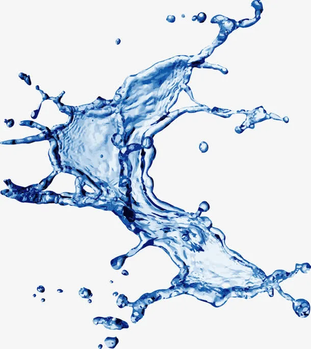 矢量水珠水花喷溅免抠
