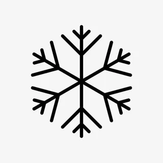 六角雪花符号图标免抠