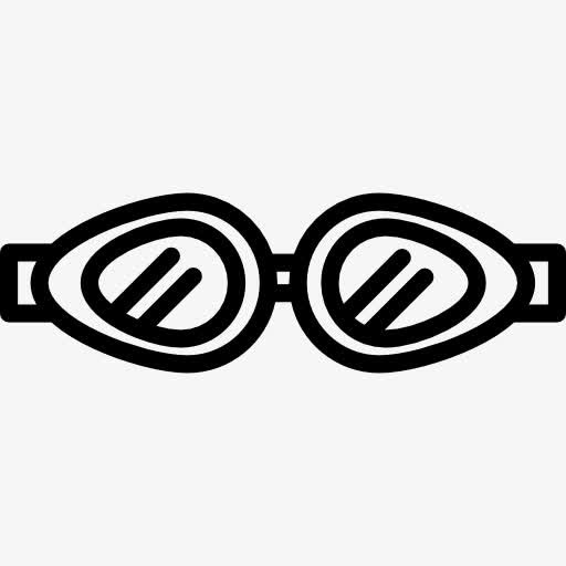 游泳眼镜图标免抠
