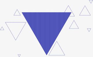 蓝色三角形免抠