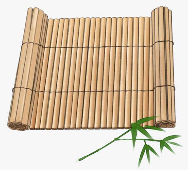 国潮风元素竹简免抠