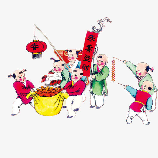 新年卡通人物免抠