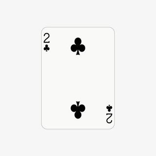 梅花二扑克牌免抠