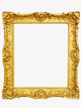 金色欧式高档奢华边框免抠
