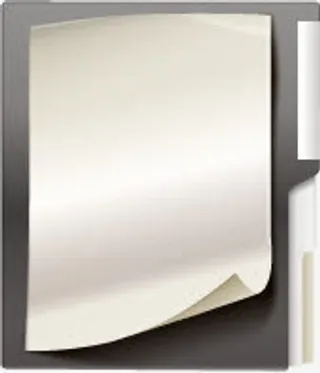 手绘纸张无字白色文件夹免抠