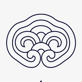 国风边框圆云免抠