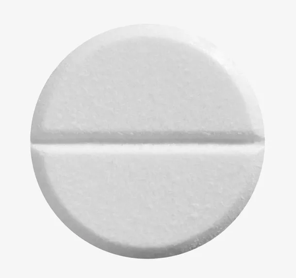 白色治愈圆形西药片实物免抠