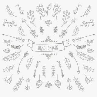 黑白图纸收藏免费下载免抠