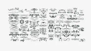 欧式装饰花纹花边免抠