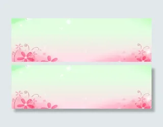 边饰花朵蝴蝶四周边框粉色免抠