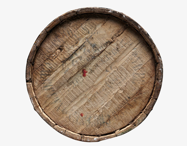 黑色容器木质纹理洗脚盆空木桶实免抠