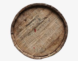 黑色容器木质纹理洗脚盆空木桶实免抠