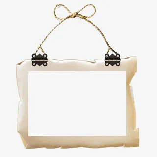 相框图片素材手绘图片 留言板边免抠