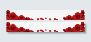 玫瑰花装饰框免抠