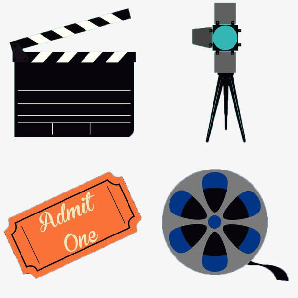 扁平电影图标免抠
