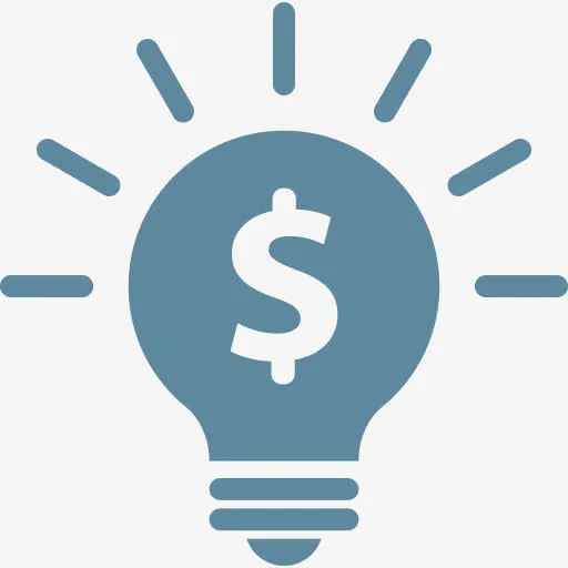 灯泡金融素材免抠