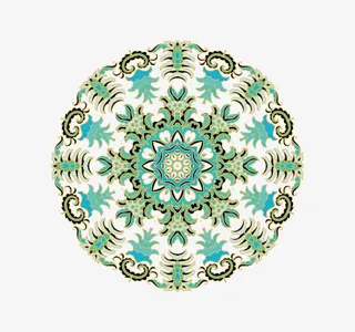 圆形民族风图案免抠