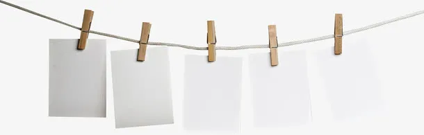 绳子上的照片免抠