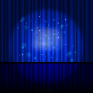 蓝色魔术表演舞台高清