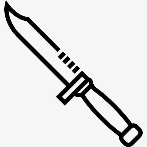 军用小刀图标免抠