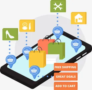 网上商城购物免抠