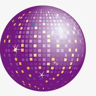 迪斯科炫光灯球免抠