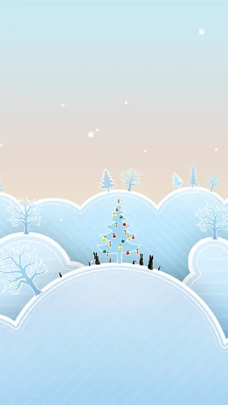 白色雪地圣诞背景图高清