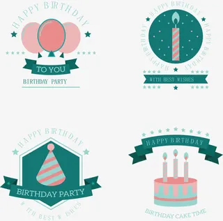 生日贺卡设计免抠