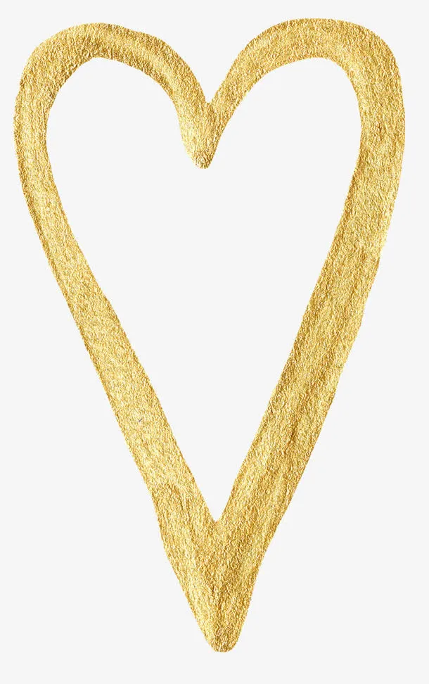 金色婚纱照装饰素材免抠