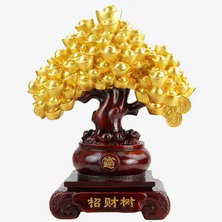 招财树摆件免抠