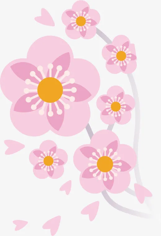 日本樱花花瓣免抠