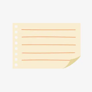 便签图片边框素材 纸张信纸免抠