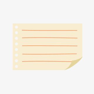 便签图片边框素材 纸张信纸免抠