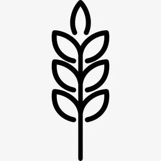 小麦穗图标免抠