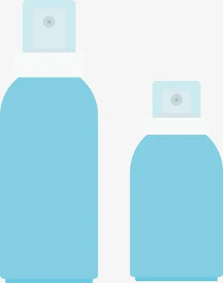 矢量卡通喷雾免抠