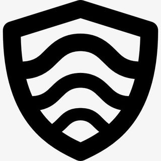 盾与弯曲的线条图标免抠