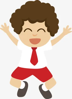 高兴的小卷毛免抠