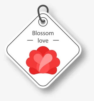 白色简约吊牌免抠