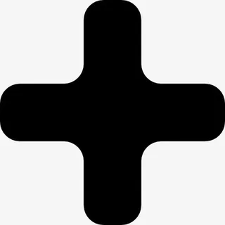 黑色的加号图标免抠