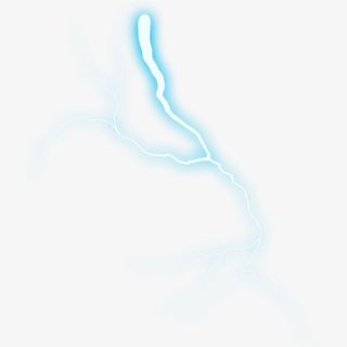 彩色超炫闪电免抠