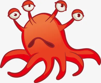 八爪鱼形状免抠