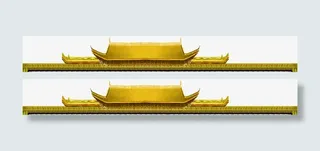 高清摄影古风屋顶免抠