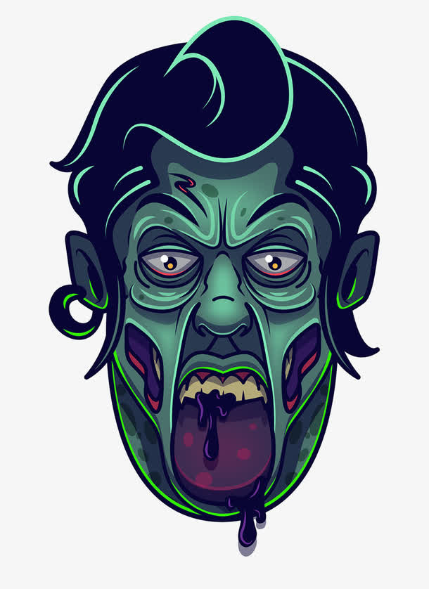 张大嘴的面具免抠