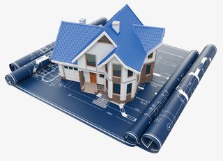 卡通立体复式楼建筑模型免抠