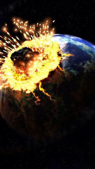 恒星碰撞地球H5素材背景高清