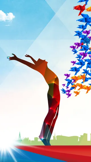 扁平海报H5背景高清